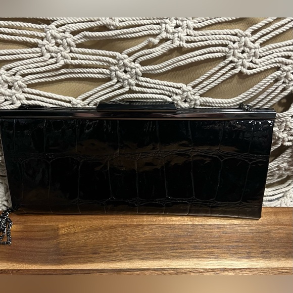 Kate Landry Croc Embossed Clutch Crossbody - Picture 7 of 7